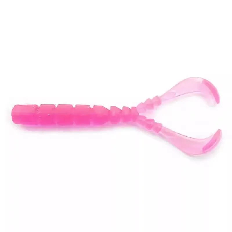 Mustad Softworm Shrimp 4,3cm – Vinilo cola en T para microperca - imagen 5