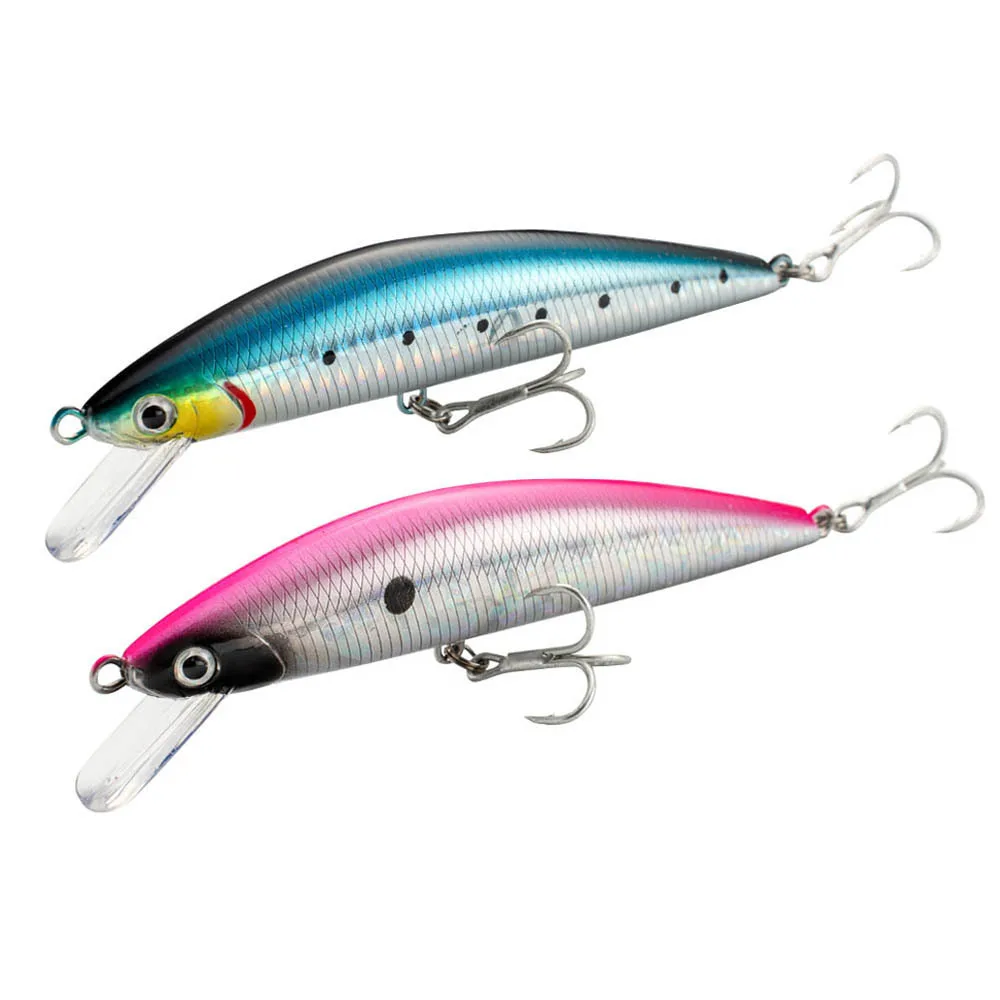 Señuelo de Pesca hundido Minnow 13cm 15cm 40g 60g sistema de peso señuelo duro Pesca anzuelos triples fuertes Wobbler Jerkbait Swimbait cebo - imagen 2