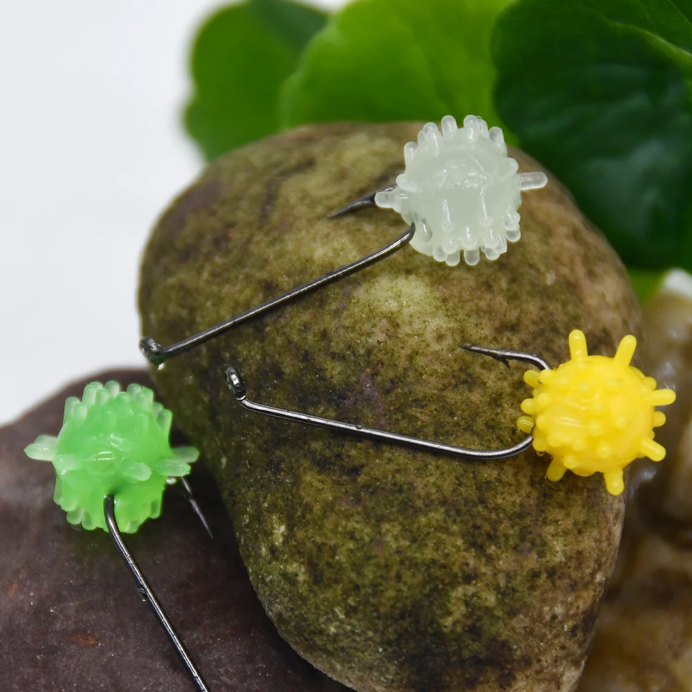 MNFT 30 unids/caja, señuelos de minas de alta calidad, señuelos luminosos de silicona suave para pesca de carpa y hierba con cebo con sabor a maíz - imagen 3