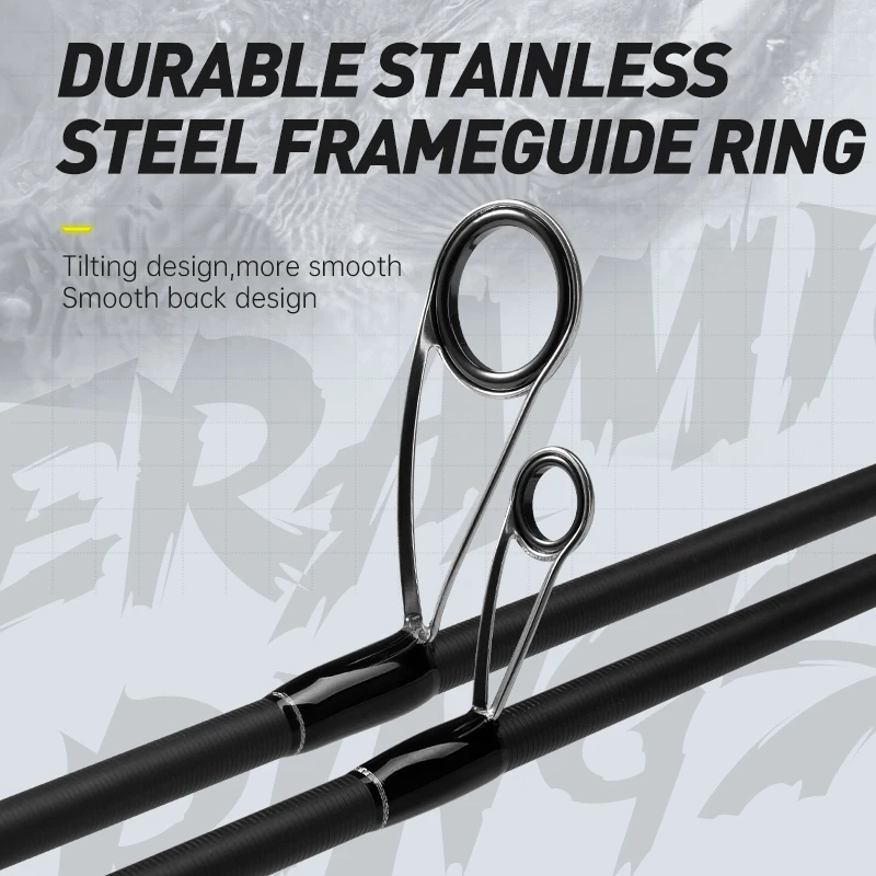 Hunthouse-caña de pescar de alto carbono 40T, 2,6 m, 2,7 m, señuelo con peso de 7-30g, ML, Fuji, calamar, sepia, pulpo, barco, Océano - imagen 5