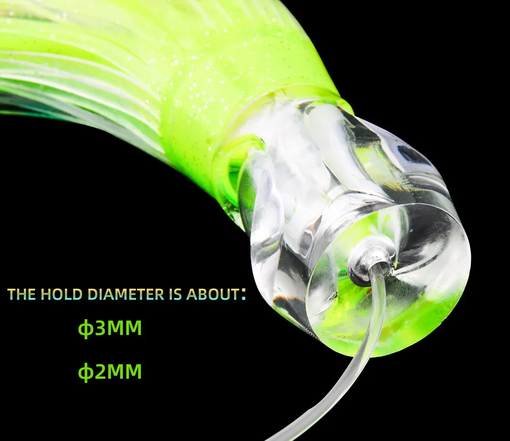 Señuelo de falda suave de pulpo con cabeza de resina, 67g/96g, barco de aguas profundas, pesca, cebo grande de curricán para atún Wahoo, hundimiento rápido, 1 ud.