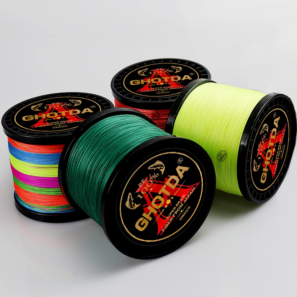 GHOTDA12 hebras multifilamento PE trenzado hilo de pescar 500M 300M 1000M súper fuerte 25-120lbs agua de mar alambre liso Pesca 0,8-8,0 # - imagen 4