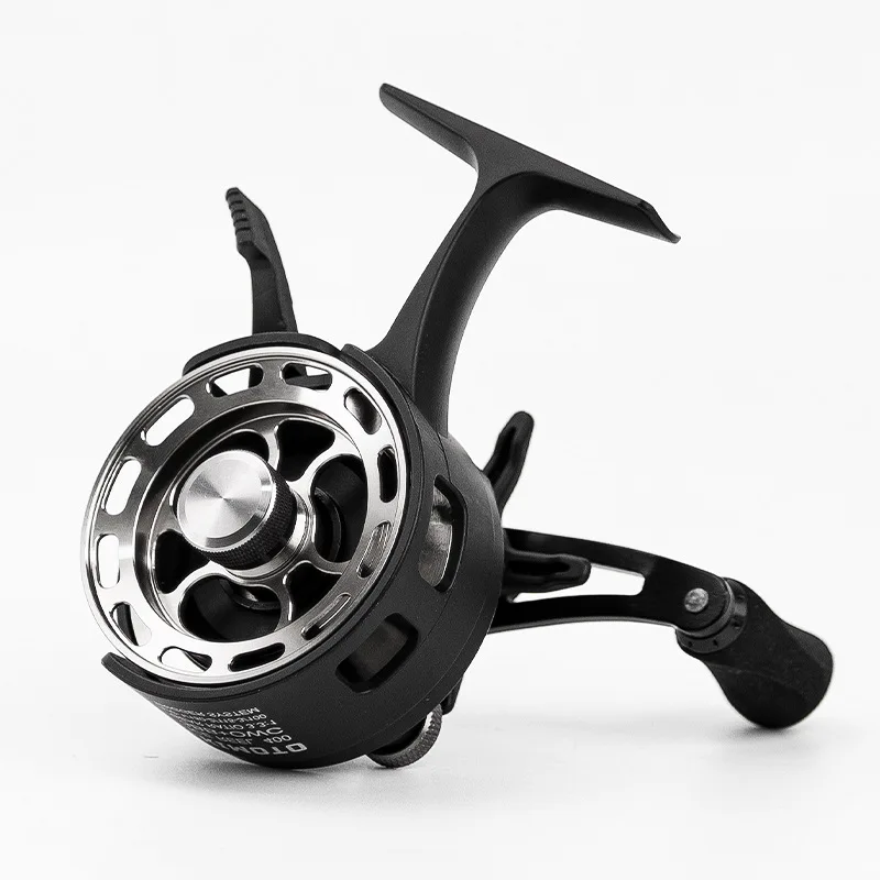 Carrete de pesca en hielo, carrete Freespool en línea de gran diámetro, bobina de carrete de Metal 3 + 1, señuelo suave, accesorios para equipos de peces - imagen 2