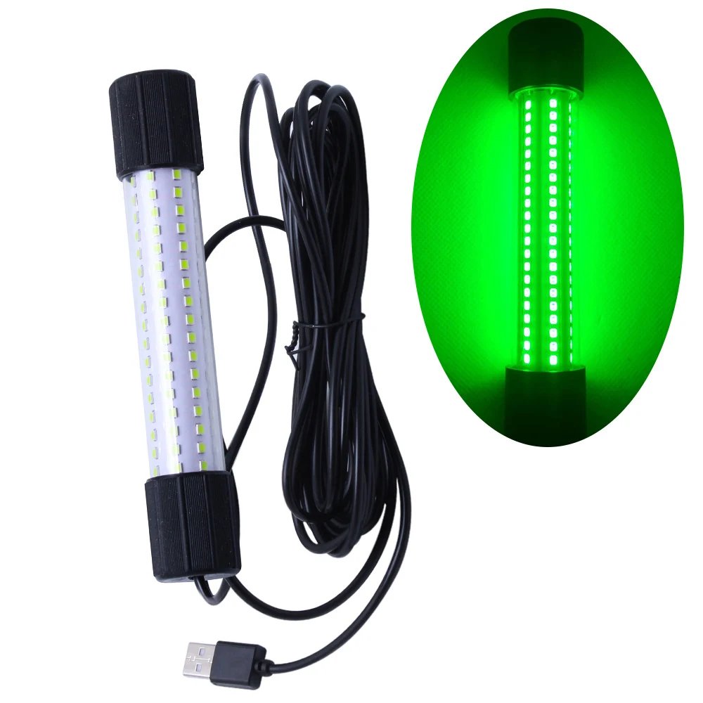 Luz LED subacuática USB para pesca nocturna de alta luminosidad