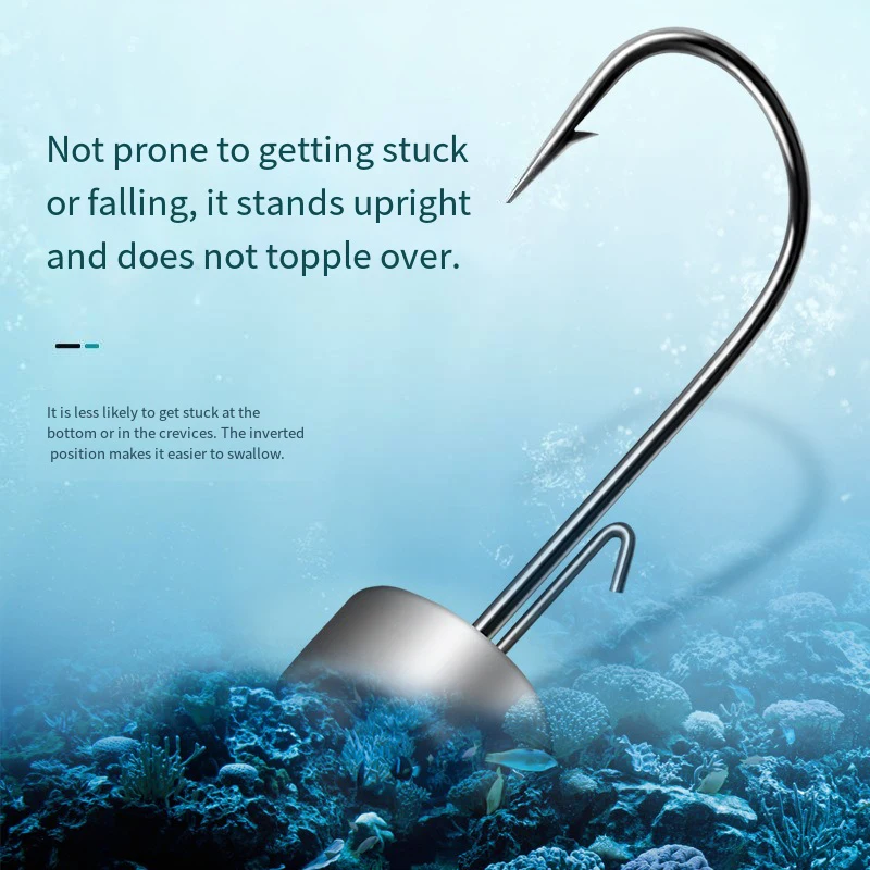 5 uds anzuelos de pesca NED 2,5g/3,5g/5g/7g/10g/14g anzuelo con cabeza de anzuelo anzuelo de gusano suave anzuelo afilado anzuelo con cabeza de anzuelo de seta - imagen 3