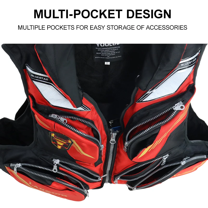 ZYZ-Chaqueta de pesca en roca para hombre J41, chaleco de flotabilidad multifunción, flotabilidad superior a 7,5 kg, ropa de pesca deportiva para deportes al aire libre - imagen 4