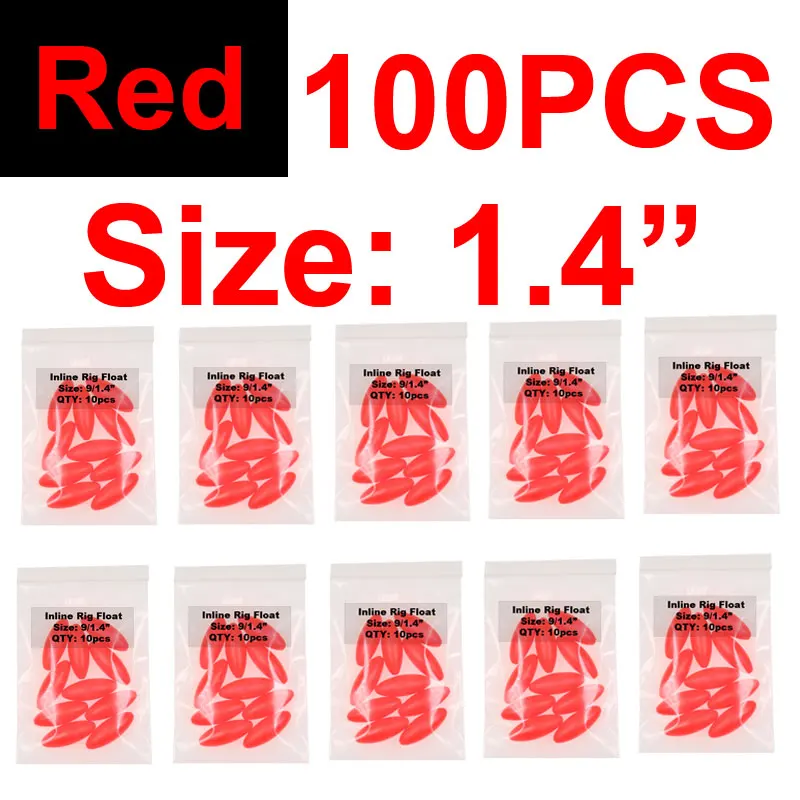 100pcs Red S