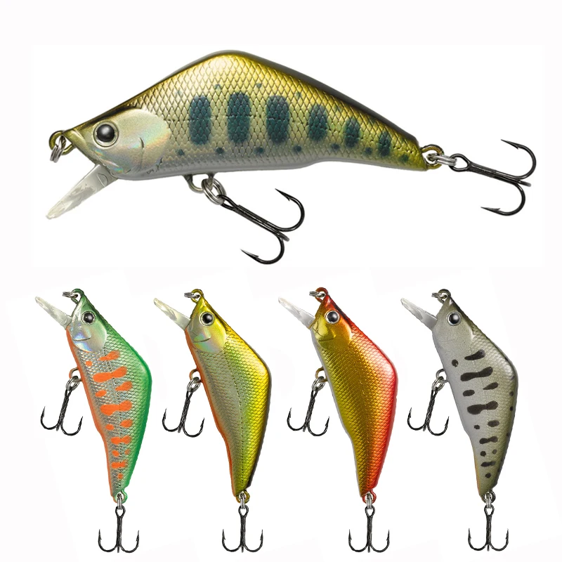 45mm 3,8g Señuelos de Pesca de pececillo que se hunden Trolling Wobblers Swimbait Pesca japonesa trucha carpa cebo duro Artificial aparejos de Pesca - imagen 4