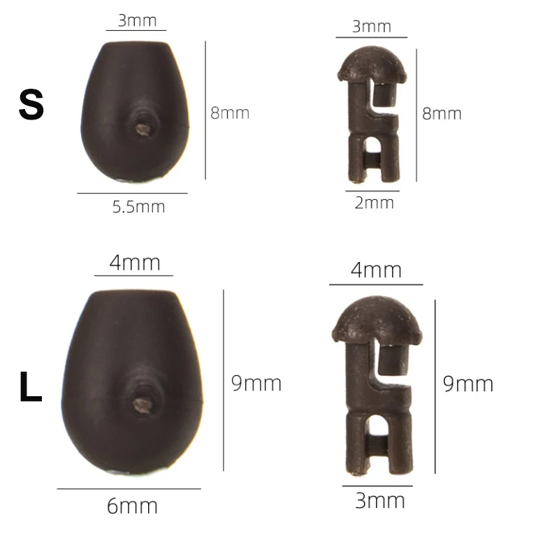 Cuentas de cambio rápido para carpa, aparejos de Pesca, método de enlace de anzuelo, alimentadores, accesorios de Pesca, productos, 1000 Uds. - imagen 5