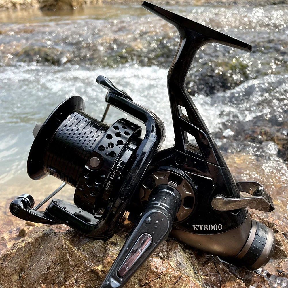 GHOTDA-carrete de pesca giratorio para agua salada, accesorio de Metal para pesca de carpa, Jigging, tiro largo, 3000-8000 - imagen 2