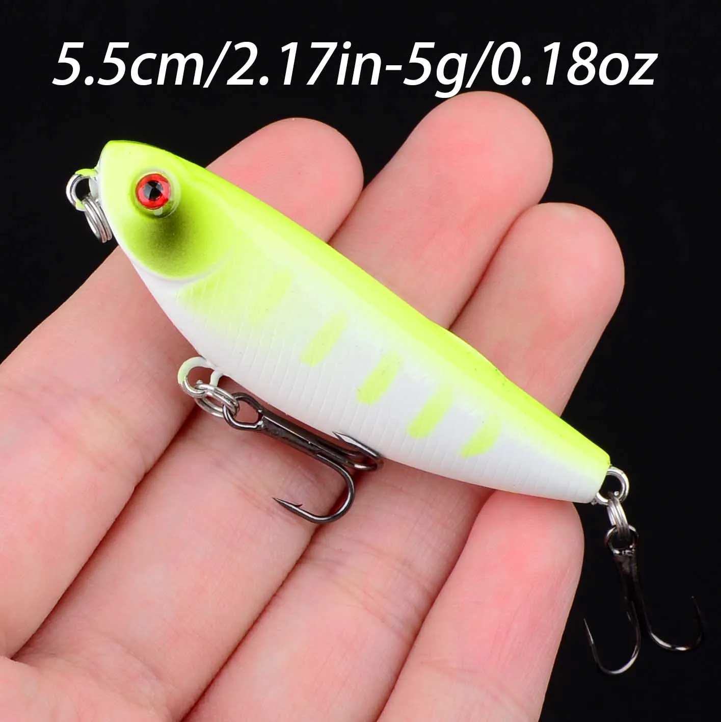 Micro señuelo duro flotante tipo Minnow para lubina, carpa y barracuda - imagen 5
