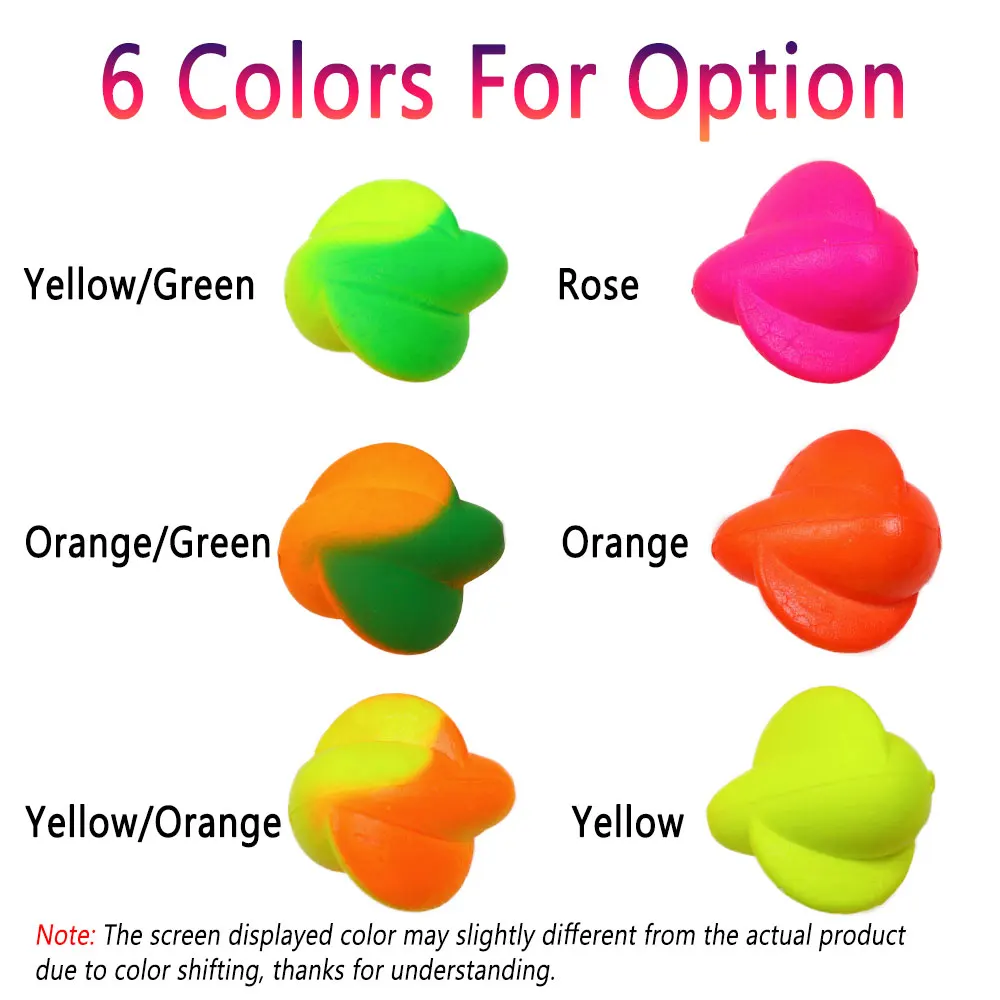 Bimoo, 30 Uds., flotador de pesca de espuma EVA, boyas Bobber, flotadores giratorios dorados, indicador de huelga para aparejos de boda, aparejos de Pompano, pesca de Surf - imagen 4