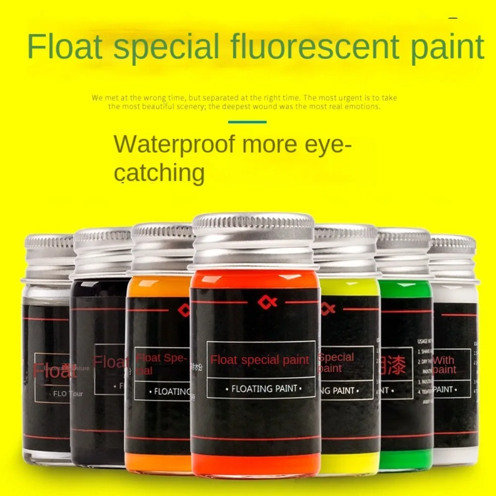 30ml flotadores pintura de cola indicador boya herramienta de reparación de cola pintura fluorescente multicolor flotadores de pesca laca - imagen 3