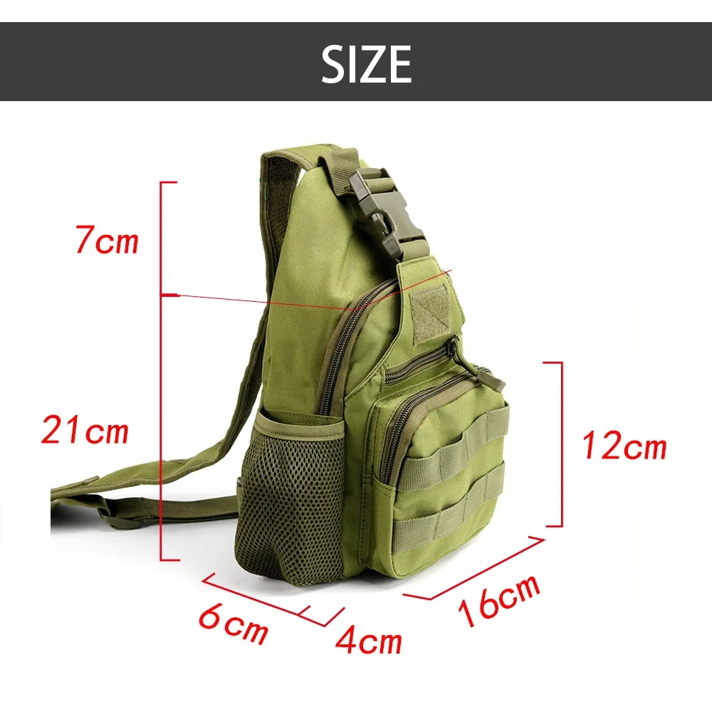Bolsa de equipo de señuelo de carrete de pesca, bolso cruzado de hombro, almacenamiento duradero para hombres, mochila multifuncional impermeable para exteriores - imagen 4