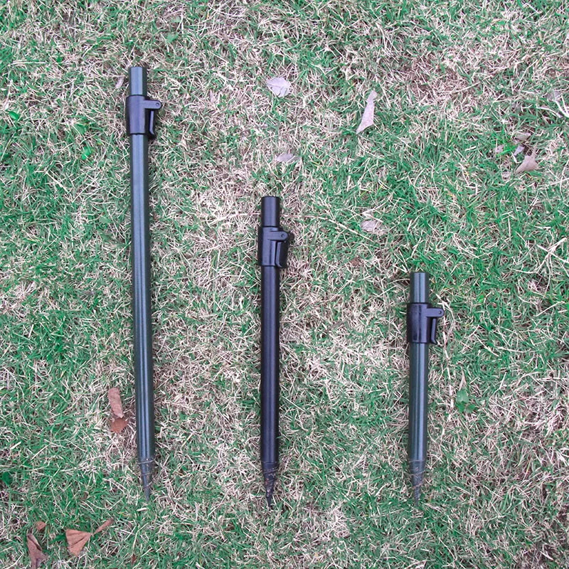 Palos de banco para pesca de carpa, soporte de caña de aluminio, accesorios de pesca, 2 uds. - imagen 5