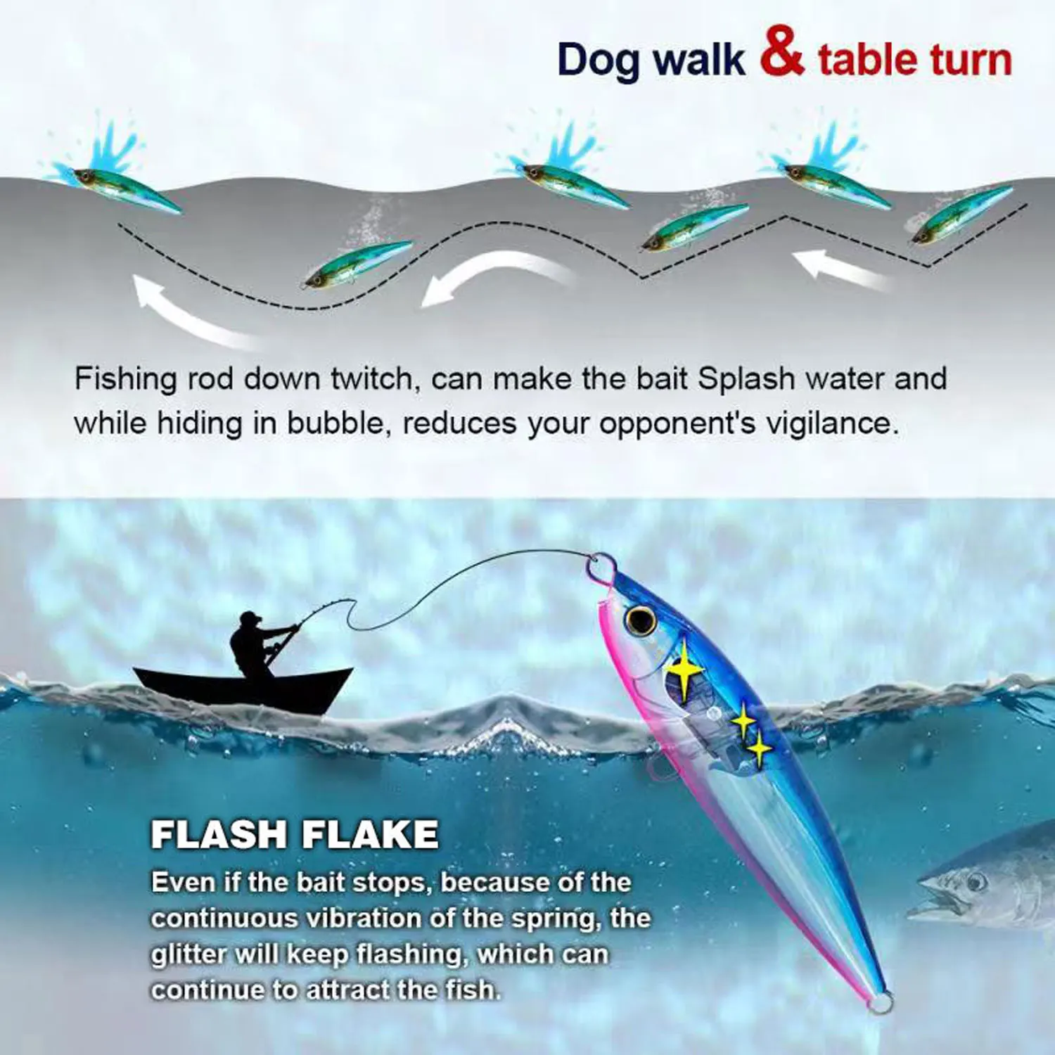 Señuelo de pesca de lápiz grande, cebo duro Artificial flotante de 90g y 135g, accesorio para pesca de atún mandarín GT, Leurre - imagen 5