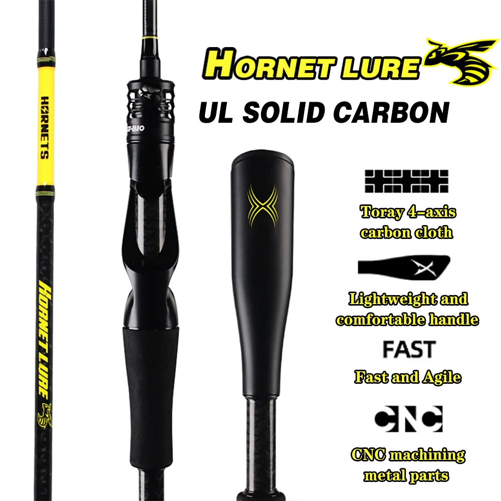 1,68 m 5,5 pies 1,8 m mango de forma irregular de carbono UL punta sólida suave caña de pescar de trucha peso del señuelo 1,5-10g acción rápida súper ligero - imagen 2