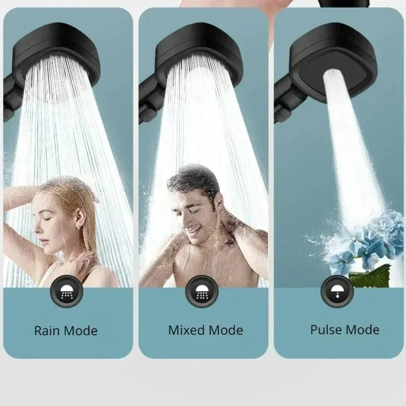 Cabezal de ducha de presión fuerte, calentador de agua para baño, cabezal de ducha, ducha de lluvia, juego de ducha para el hogar bully - imagen 3