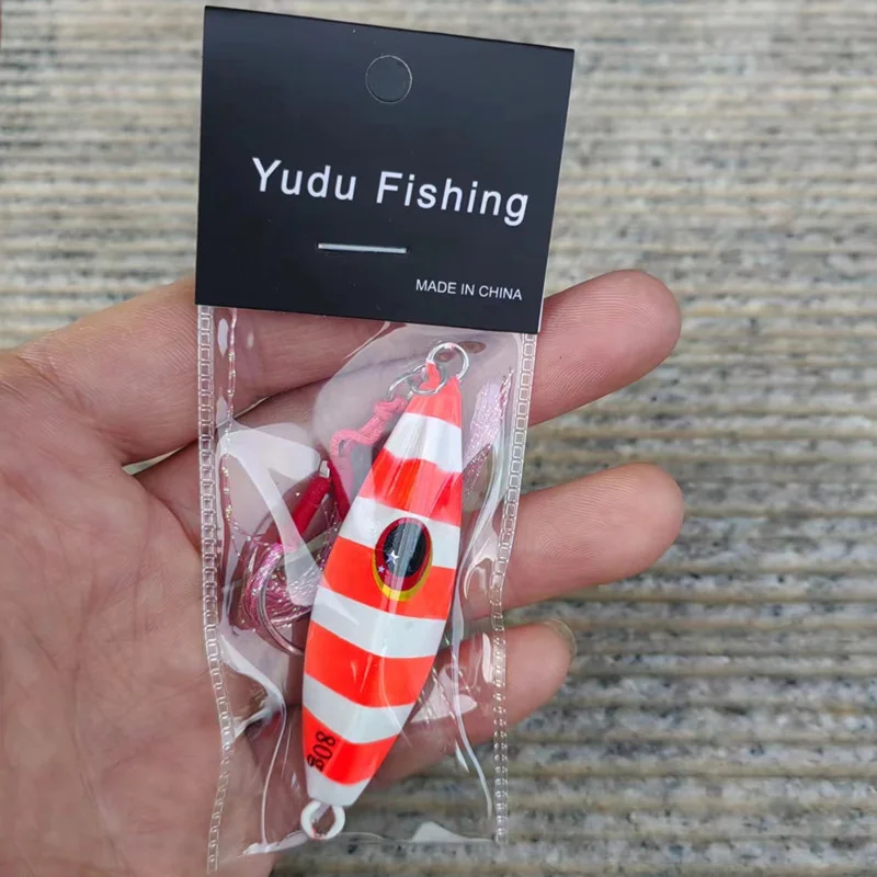 Japón 60g 80g 100g 120g 150g cuchillo con estampado 3D señuelo de jigging plantilla lenta lubina caballa atún barco de pesca señuelo de pesca - imagen 2