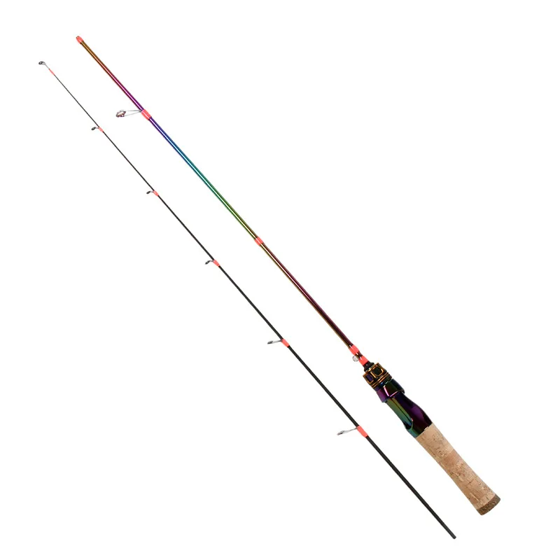 Caña de pescar de carbono sólido de colores, poste de señuelo de afinación rápida suave UL, 1,68/1,8 m, giratorio/fundición, Boca de caballo, Jigging - imagen 5