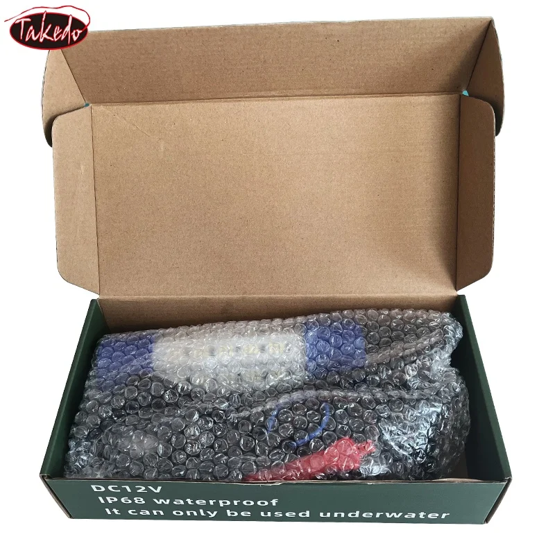 TAKEDO CW02 12V 60W lámpara de recolección de peces verde blanco luz Led de pesca de aguas profundas lámparas de señuelos para peces herramienta de pesca nocturna - imagen 5