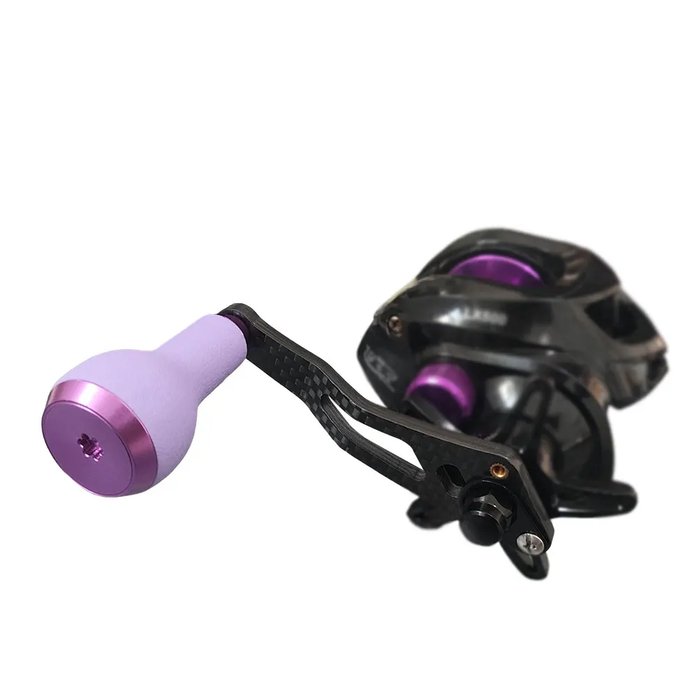 Mango repuesto DAIWA baitcasting – Fibra carbono con perilla grande de goma - imagen 3
