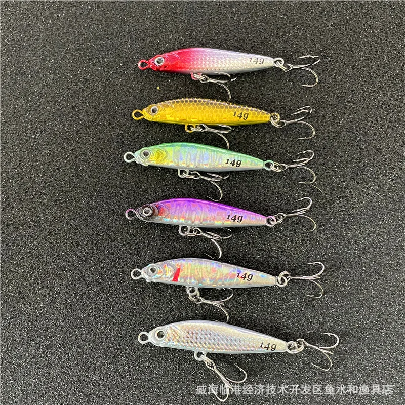 Señuelo de pesca hundido de pececillo, 10g, 14g, 18g, 22g, señuelo de trucha de plástico duro, cebo Artificial, pesca Wobbler para Crankbait - imagen 2
