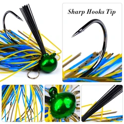 Buzzbait con falda para lubina – Señuelo artificial anzuelo afilado