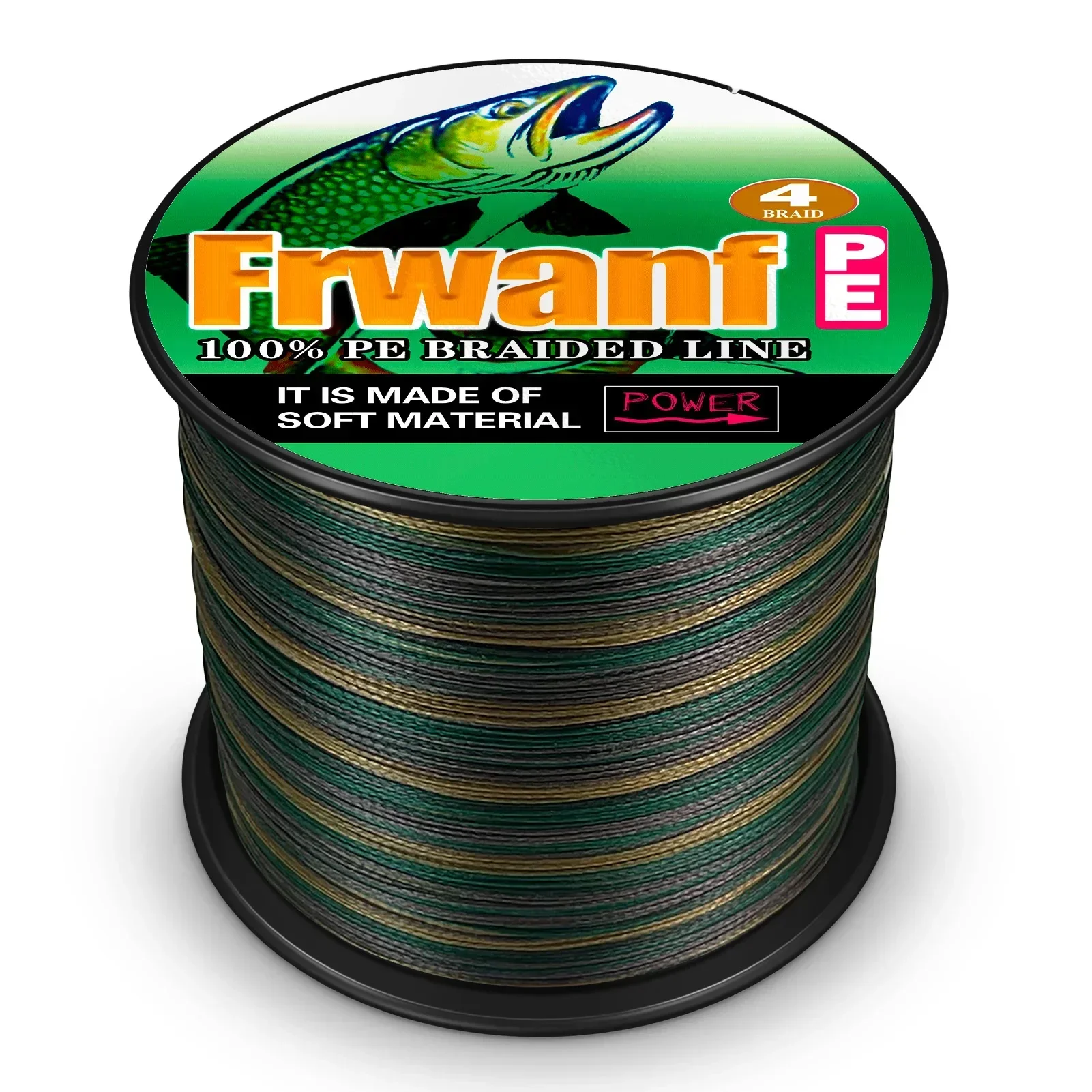 Frwanf 4 hebras 500M 2-100LB línea de pesca trenzada PE pesca fuerte línea de pesca multifilamento duradera línea de pesca PE alambre mar - imagen 5