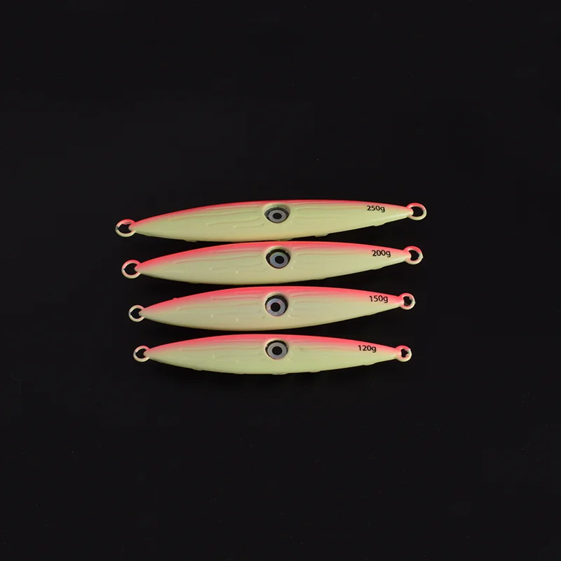 1 unidad de barco de pesca de mar con placa de hierro luminosa, cuchillo de pesca, cebo de pesca, quilla de luz fuerte, placa de hierro, cebo de carretera reforzado - imagen 5