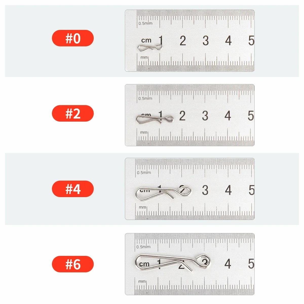 50-100 Uds. Conector de engranaje de aparejos, Pin de pesca colgante de acero, cebo rápido a presión, peso, accesorios marinos - imagen 3