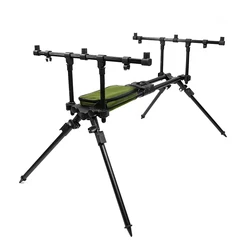 Hirisi-Juego de cápsulas para caña de pescar de carpa, para 3 cañas de pescar, palos bancarios, soporte para caña, accesorios de pesca RP130