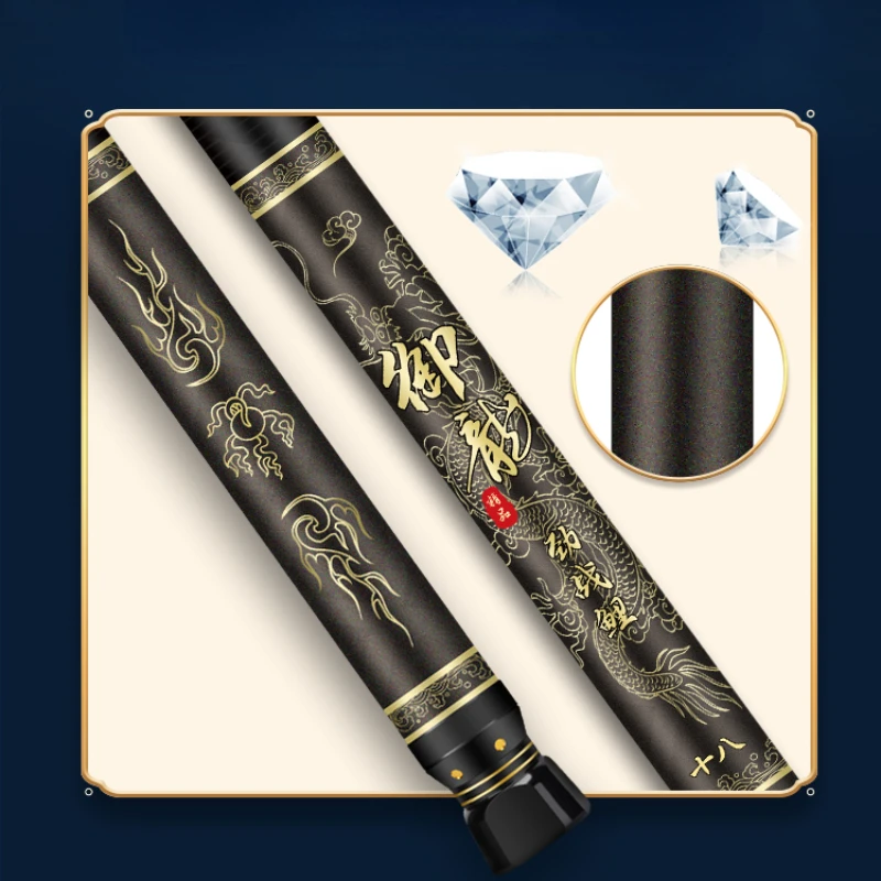 Caña de pescar superdura, 5H, 6H, 7H, ultraligera, completa y competitivo, accesorios de Pesca de carbono fino - imagen 5