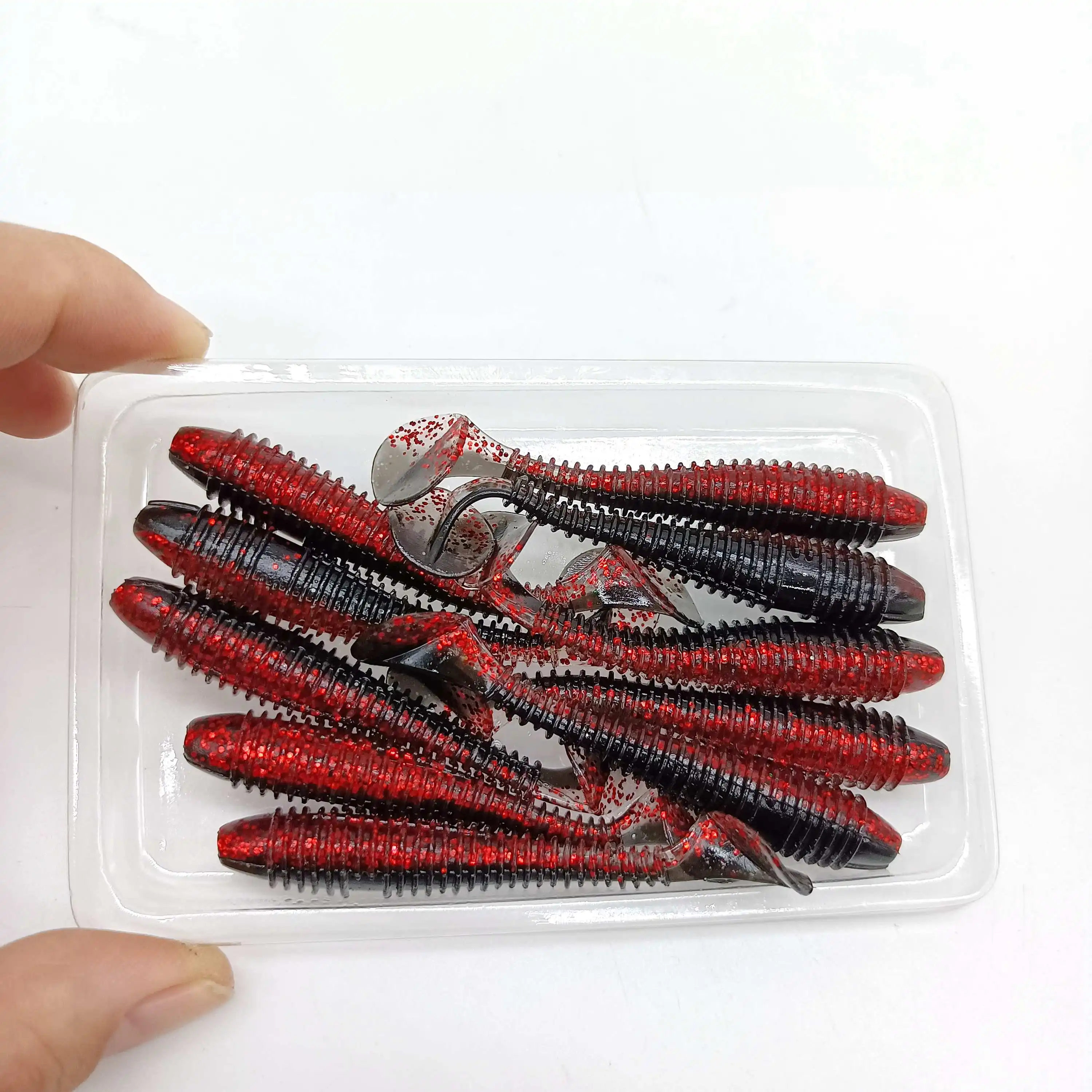Vinilos hundimiento PVC DUODUOYU – Cola en T para lubina y carpa