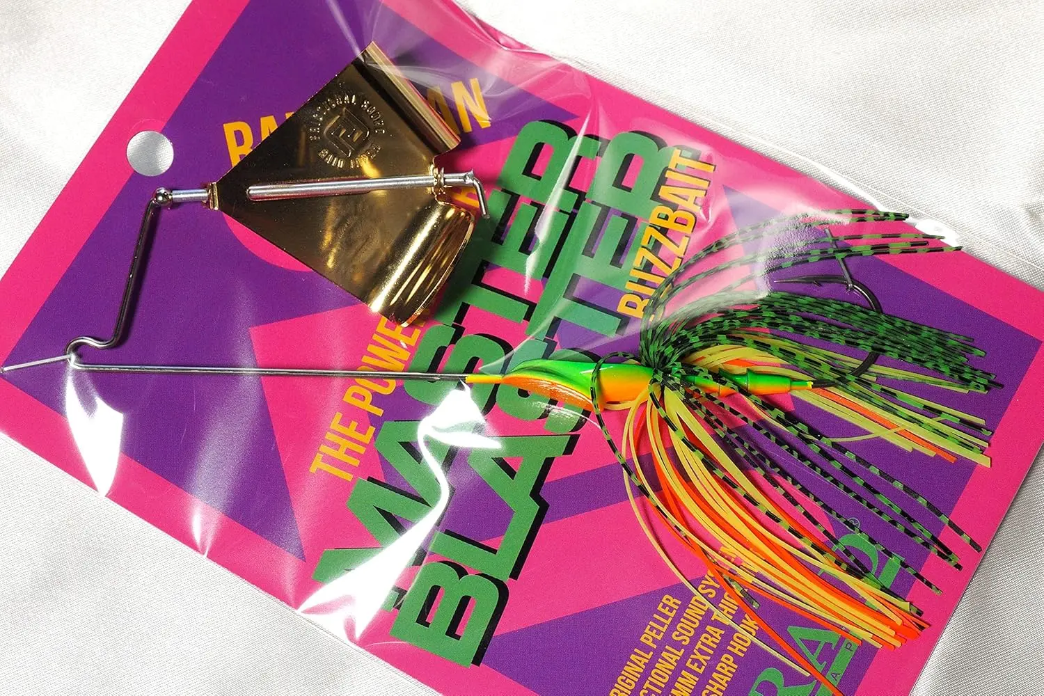 JAPÓN RAID MASTER BLASTER Tractor de superficie Buzzbait Ruido Señuelo Cebo Metal - imagen 5