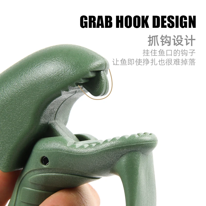 LETOTO-controlador de pesca de mandíbula, pinza de labio de pescado portátil con mango antideslizante, protege los dedos, 60g - imagen 3