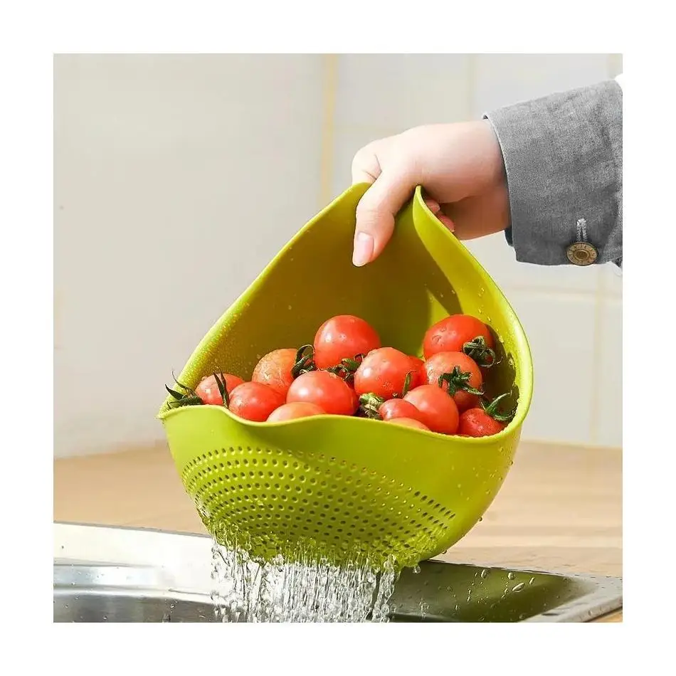 1 Uds. Aparato de limpieza de verduras para el hogar, accesorio, escurridor de cocina, cuenco, filtro de lavado de arroz, colador, cesta, escurridor de tamiz - imagen 3