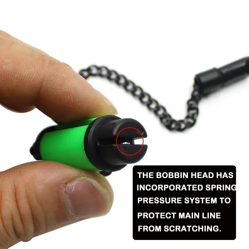 Carretes basculantes de pesca de carpa, 1 unidad, indicador de alarma de mordida de cadena de Metal, accesorios de pesca de carpa - imagen 5