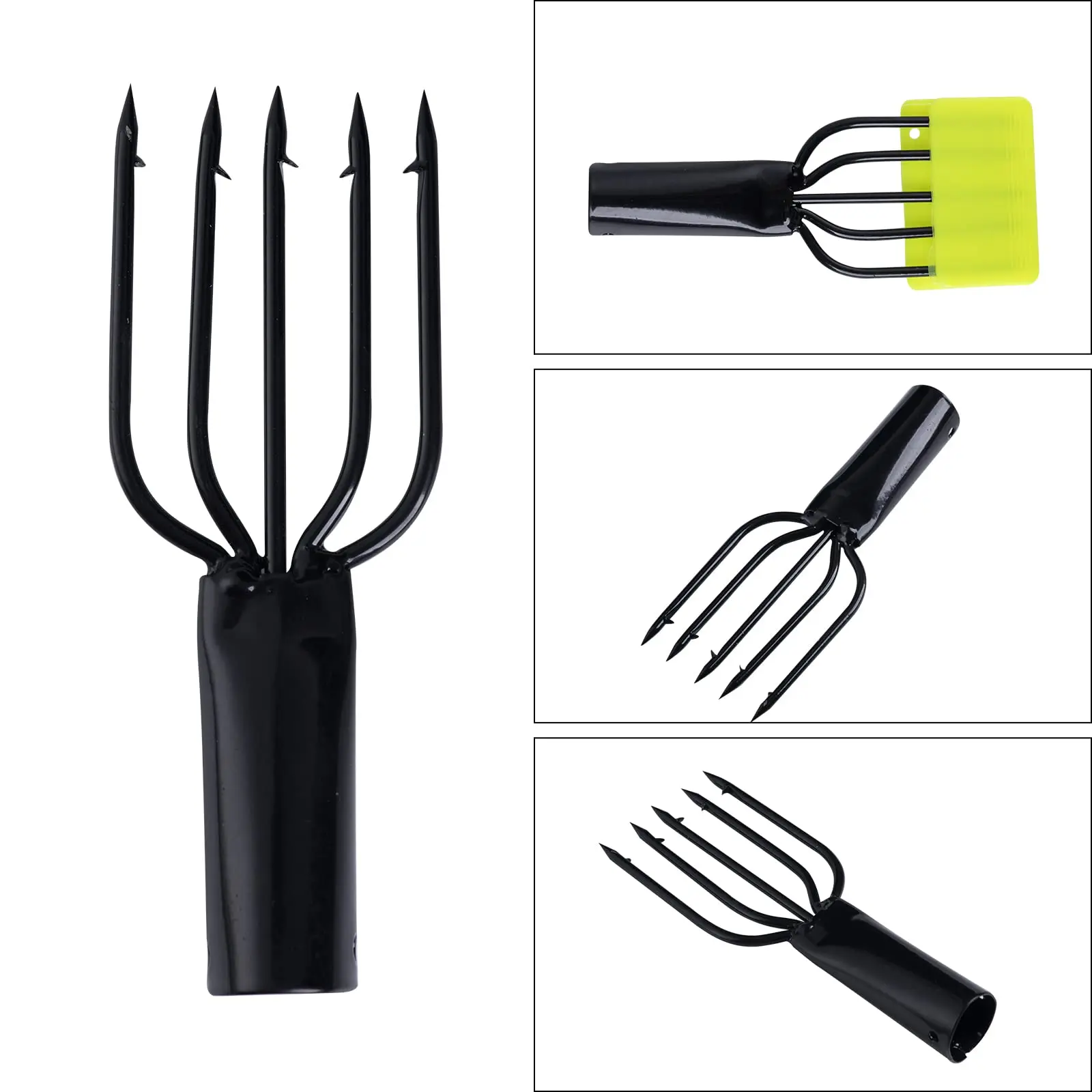 JOOYOO-arpón de pesca de púas de acero inoxidable, lanza de pescado de 5 puntas, pescado grande en ríos y lagos, pesca en hielo - imagen 2