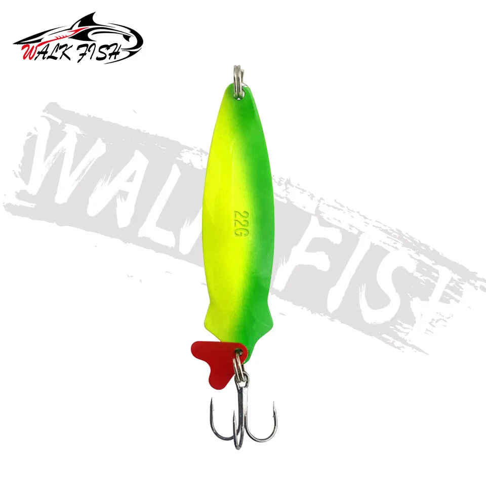 WALK FISH-señuelo de pesca de trucha, cuchara giratoria de Metal, 16g-28g, cebo duro con lentejuelas, ruido, Paillette, spinner de lentejuelas duras - imagen 5