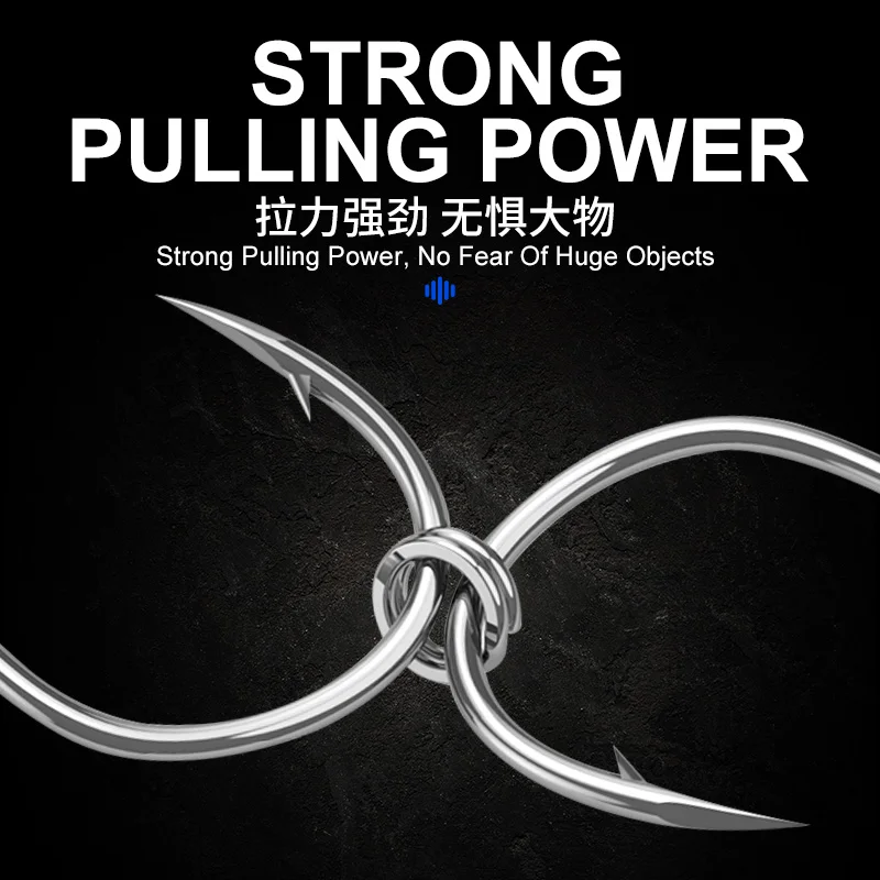 OBSESSION HT001 200 unids/bolsa anillos divididos de pesca de acero inoxidable anillo de pesca de alta resistencia conector de línea de doble bucle - imagen 5