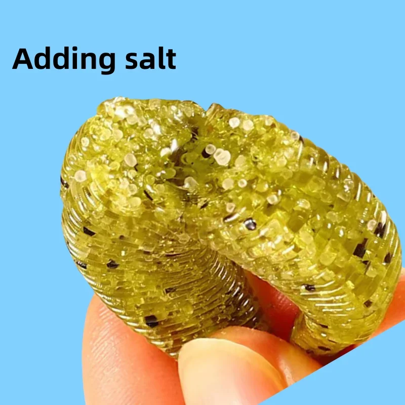 MUKUN 5 uds palo gusano Softbait señuelo de pesca cola recta salada 75mm 90mm 110mm natación perfecta plásticos sueño Shot suave - imagen 2