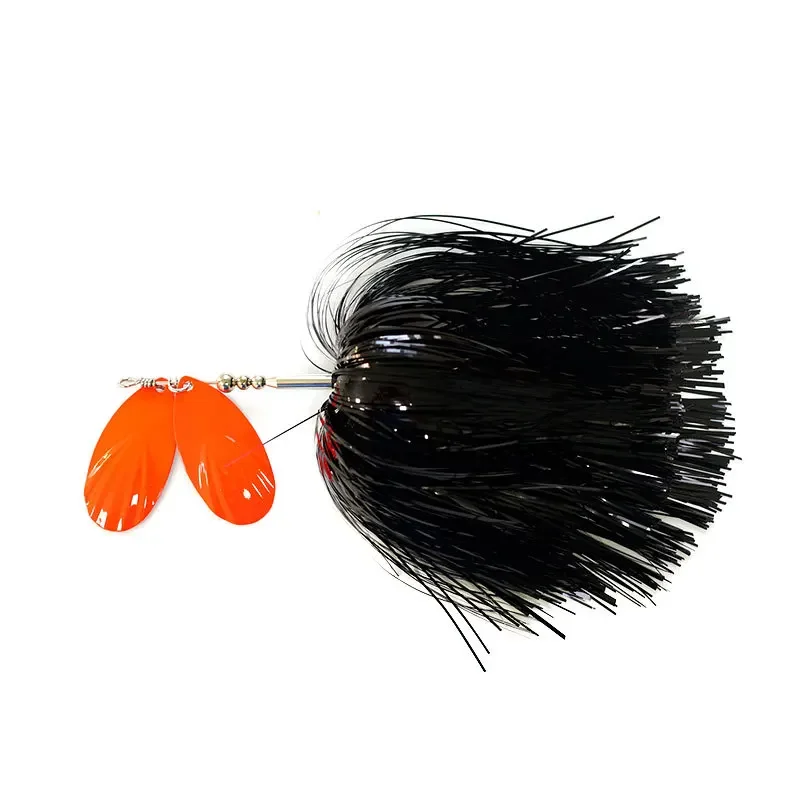 Mukun 1 pieza Buzzbait Metal Spinner señuelo de pesca 28 cm/96g Jig Spinner cebo lentejuelas señuelo Jig Head cucharas de Metal - imagen 2