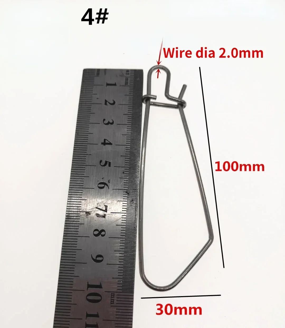 5 uds. De gancho de pesca de acero inoxidable, anzuelo vivo, Pin de presión, Clip Fastlock, hebilla de bloqueo de pescado multifunción, accesorios de pesca - imagen 5