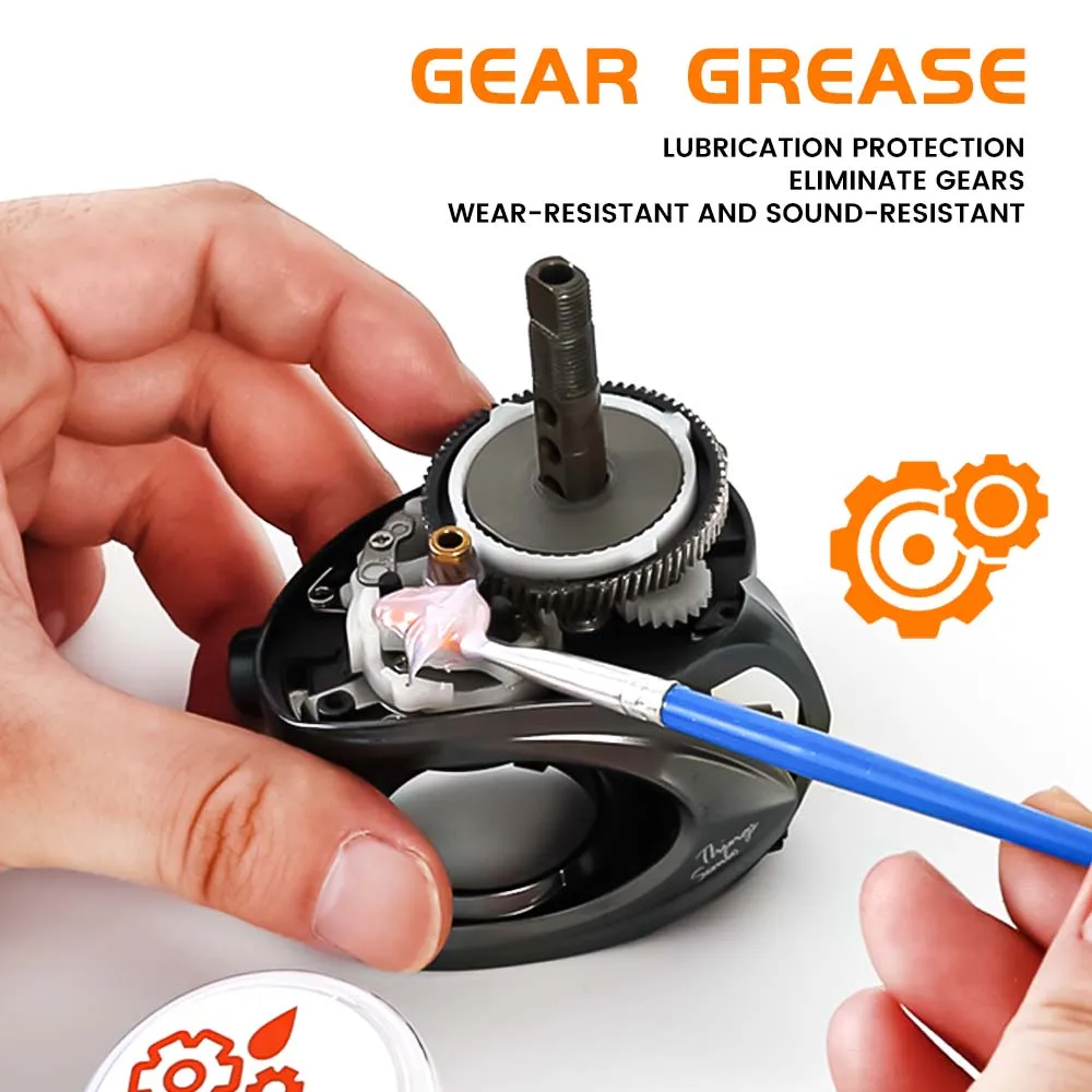 Carrete de pesca ZUKIBO, amortiguación, grasa especial, 20g, carrete de pesca, aceite, carrete de pesca, herramienta de lubricación para el cuidado, pesca sedosa anticorrosión - imagen 3