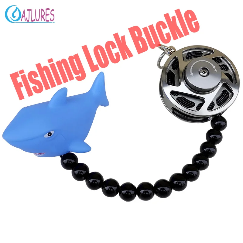 Broche de pesca con carrete de aluminio y acero - imagen 2