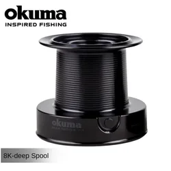 Carrete de pesca profundo OKUMA negro fundido, largo