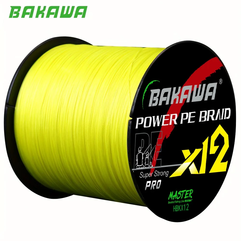 BAKAWA Sedal trenzado PE 12 hebras japonés multifilamento antiabrasión - imagen 2