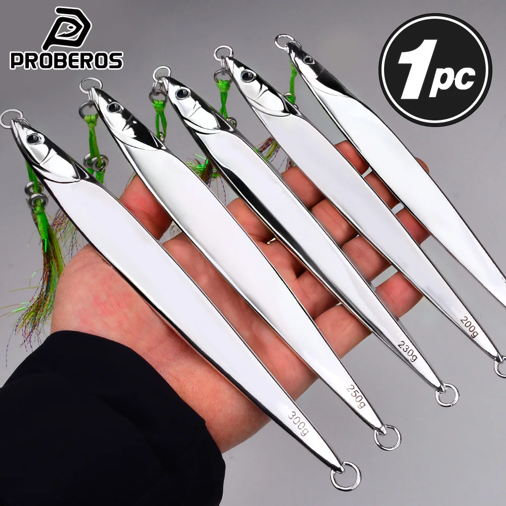 PROBEROS 1 Señuelo de Pesca Metálico, Señuelos de Pesca de Alta Calidad, Favoritos de los Capitanes, Cucharas Brillantes para Agua Salada, Perfectas para Jigging