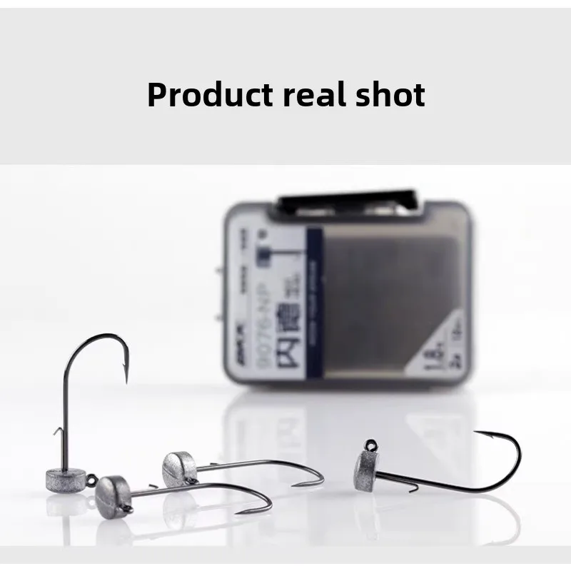 BKK 9076 NP Ned Gancho Cabeza de plomo Ganchos de ficción Diseño resistente y resistente para bajo - imagen 2